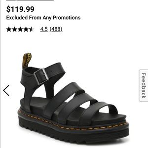 Dr. Martens Blaire Platform Sandal -Women's size 9